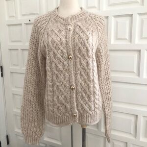 NWT Dimensione Maglia Made In Italy Mohair Wool Blend Sweater Cardigan
